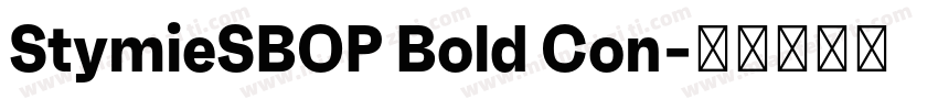 StymieSBOP Bold Con字体转换